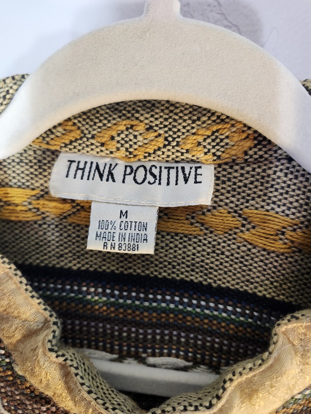 Think Positive Multicolor Striped Button-Up Jacket - Picture 2 of 8